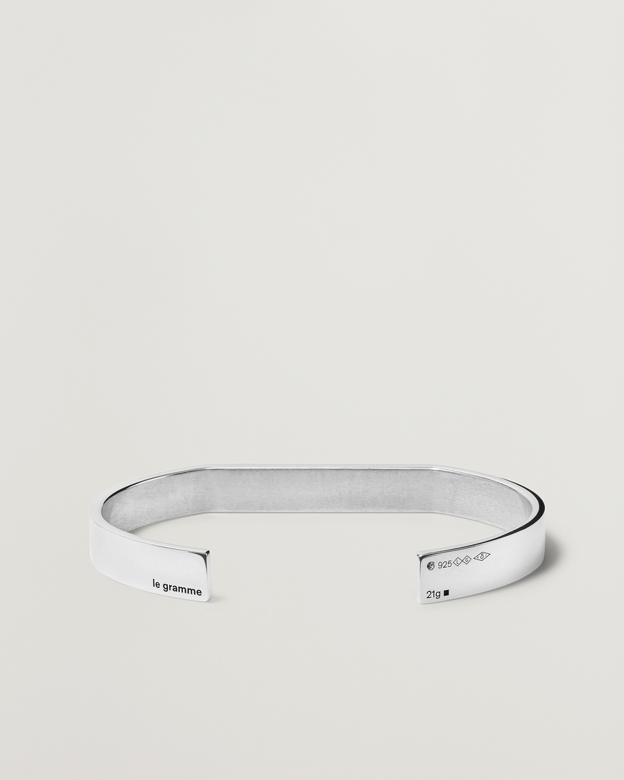 Homme | LE GRAMME Godron Bracelet Sterling Silver 21g | LE GRAMME | Godron Bracelet Sterling Silver 21g
