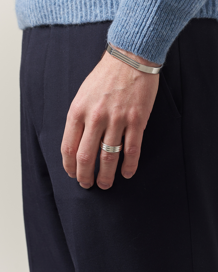 Homme | Sections | LE GRAMME | Godron Ring Sterling Silver 9g