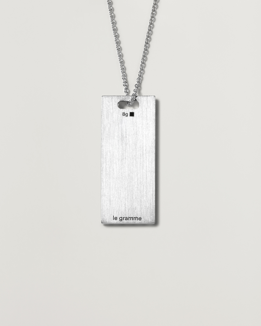 Homme | Sections | LE GRAMME | Godron Necklace Sterling Silver 8g