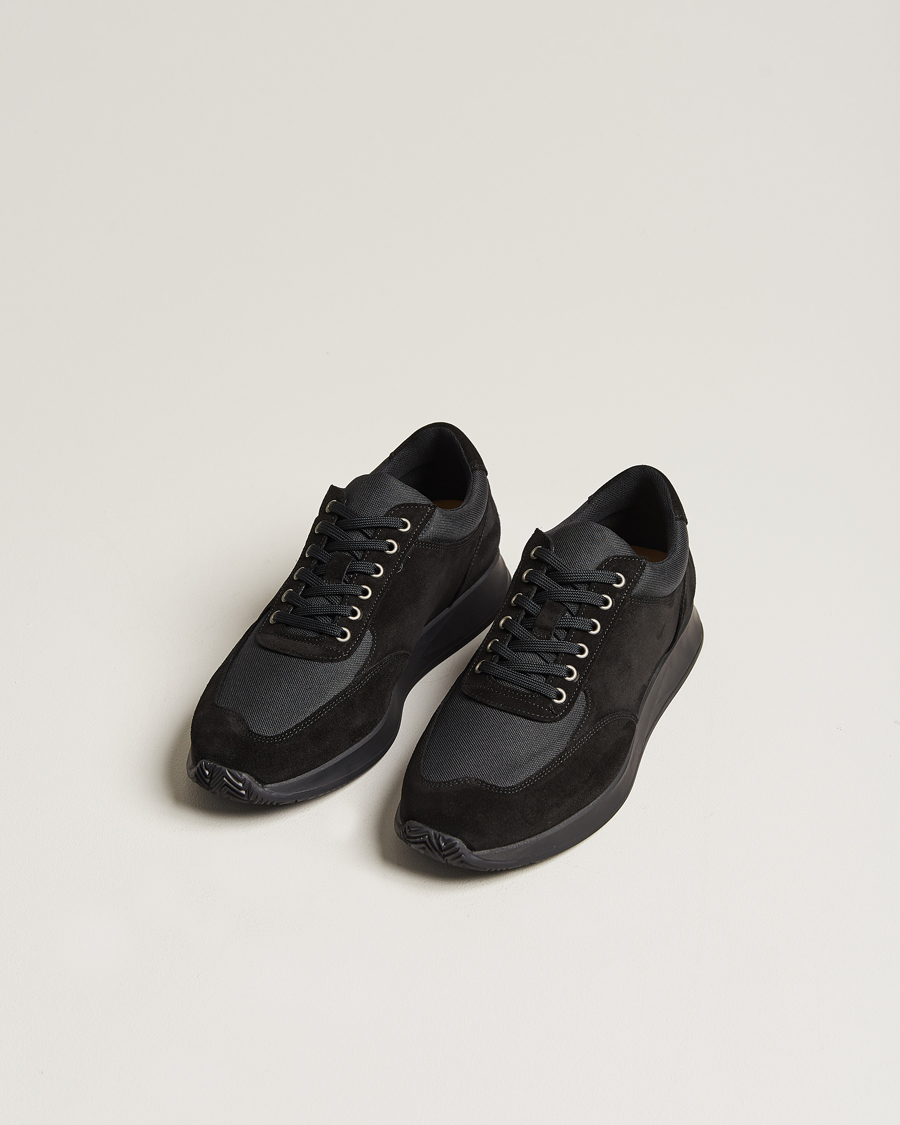 Homme | Chaussures | Myrqvist | Stensund Running Sneaker Black Suede