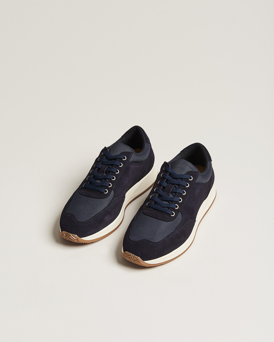 Homme | Baskets | Myrqvist | Stensund Running Sneaker Navy Suede