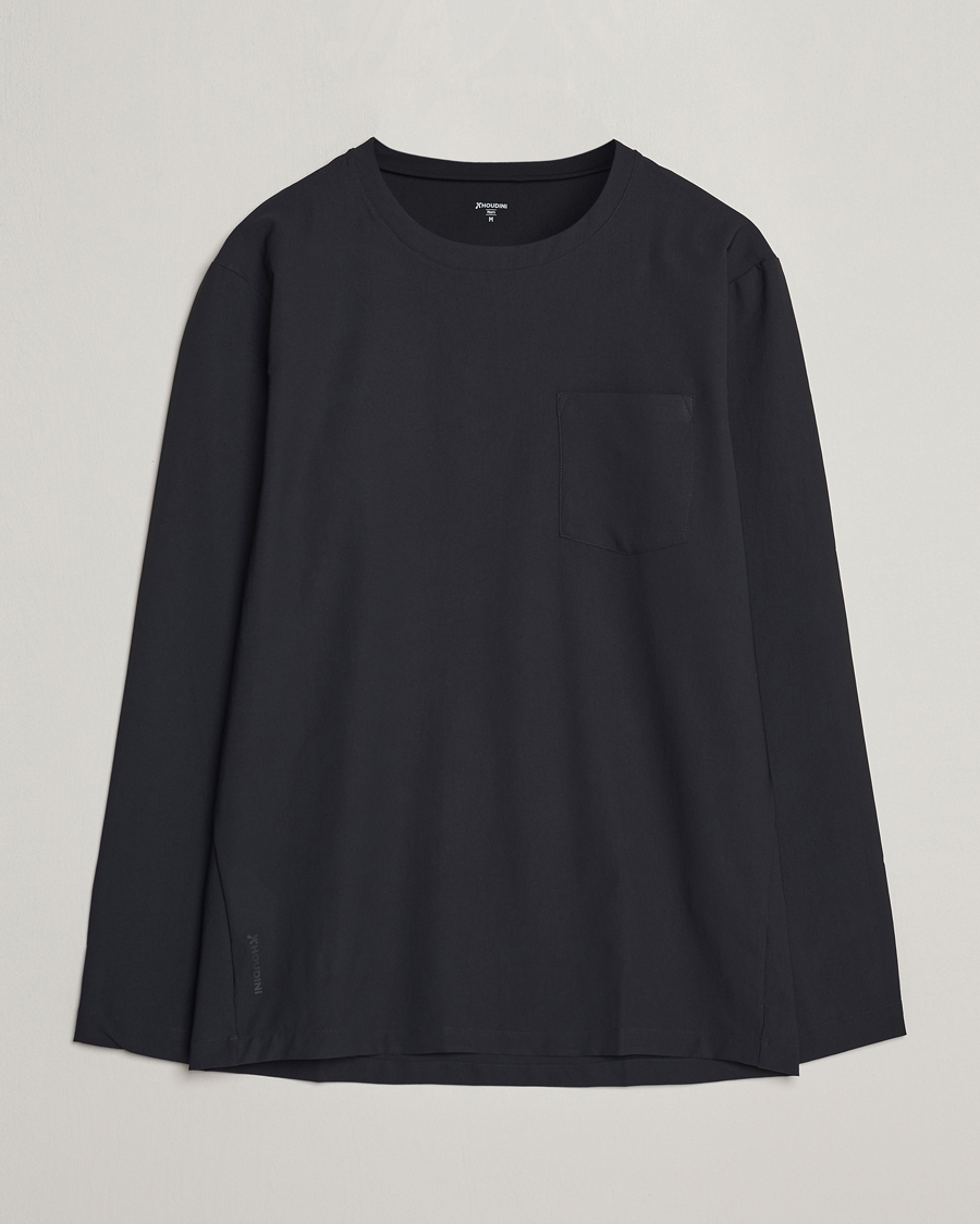 Homme | T-shirts | Houdini | Cover Crew Quick Dry Long Sleeve True Black