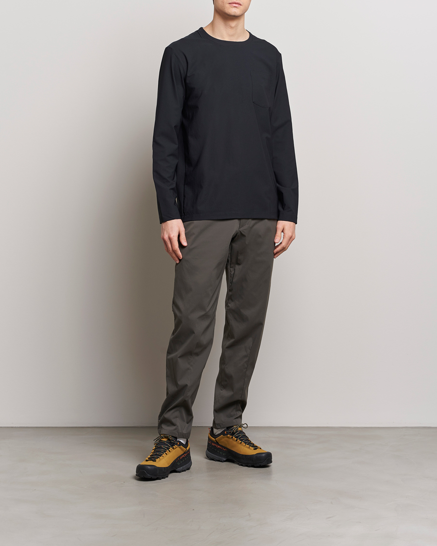 Homme | T-shirts | Houdini | Cover Crew Quick Dry Long Sleeve True Black