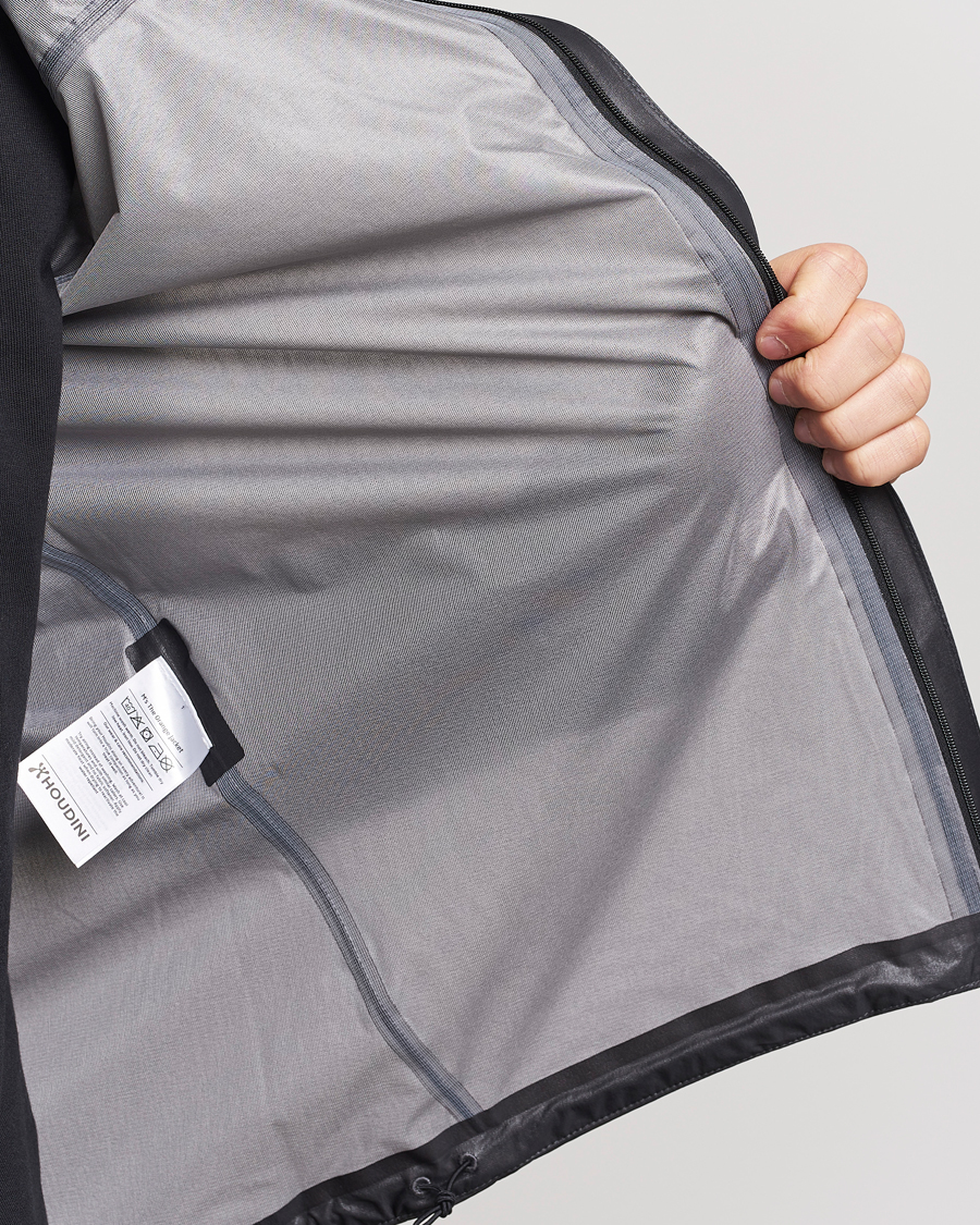 Homme | Manteaux Et Vestes | Houdini | The Orange Waterproof Jacket True Black