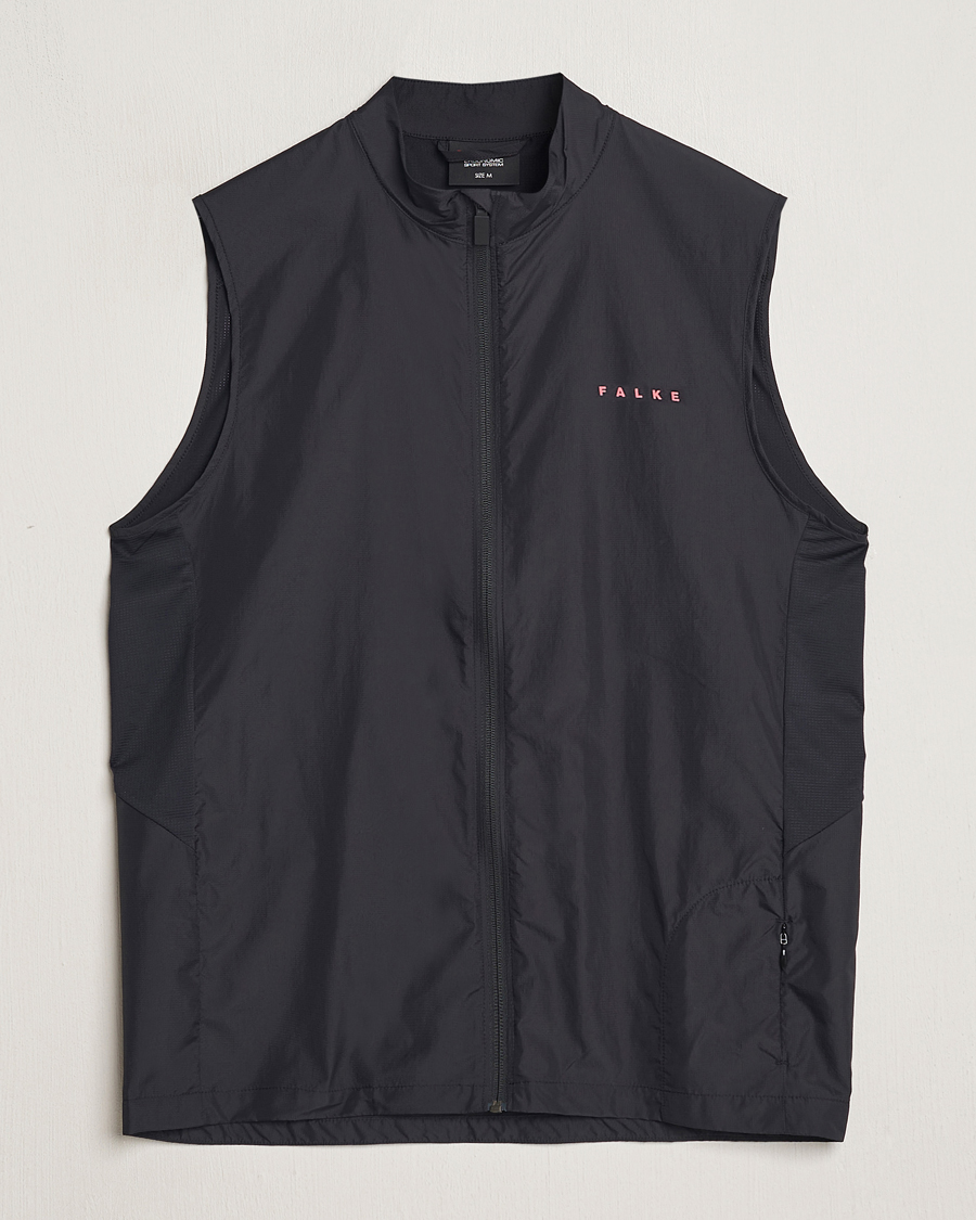 Homme | Pulls Et Tricots | Falke Sport | Falke Recycled Running Vest Black
