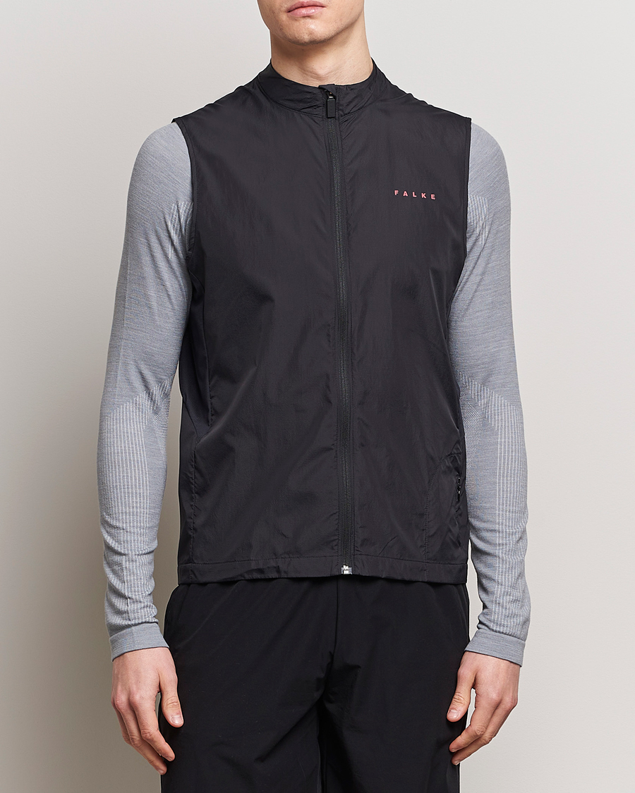 Homme | Pulls Et Tricots | Falke Sport | Falke Recycled Running Vest Black