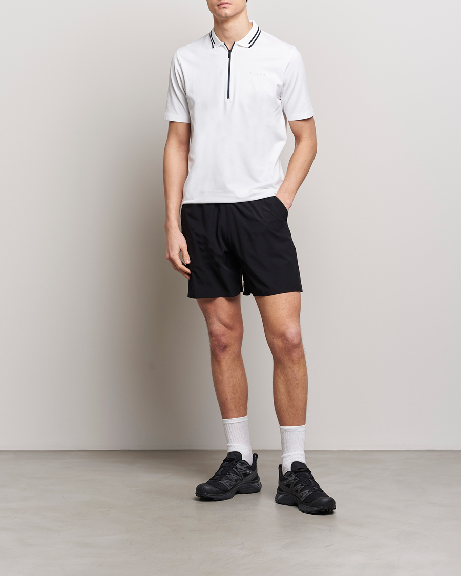 Homme | Polos | Falke Sport | Falke Zip Polo Shirt White