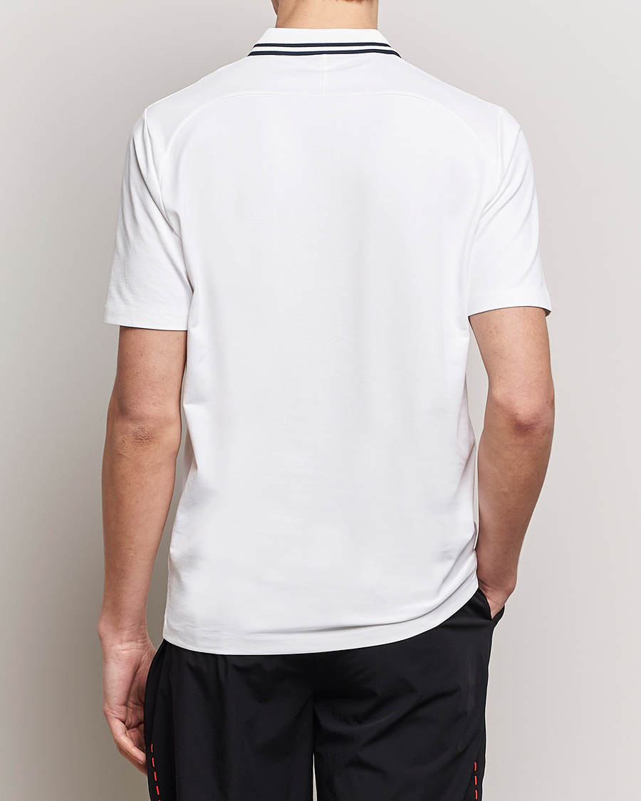 Homme | Polos | Falke Sport | Falke Zip Polo Shirt White