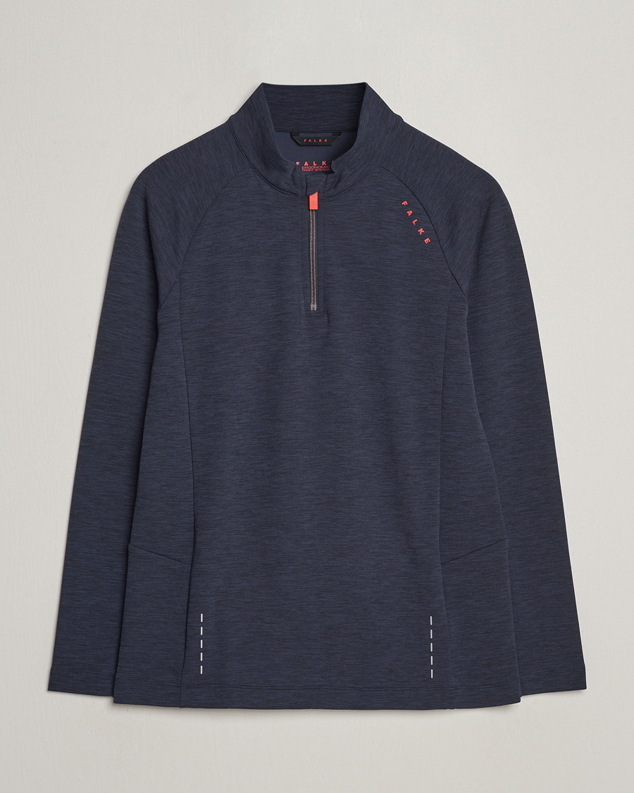 Homme | Pulls Et Tricots | Falke Sport | Falke Core Half Zip Warm Up Shirt Black