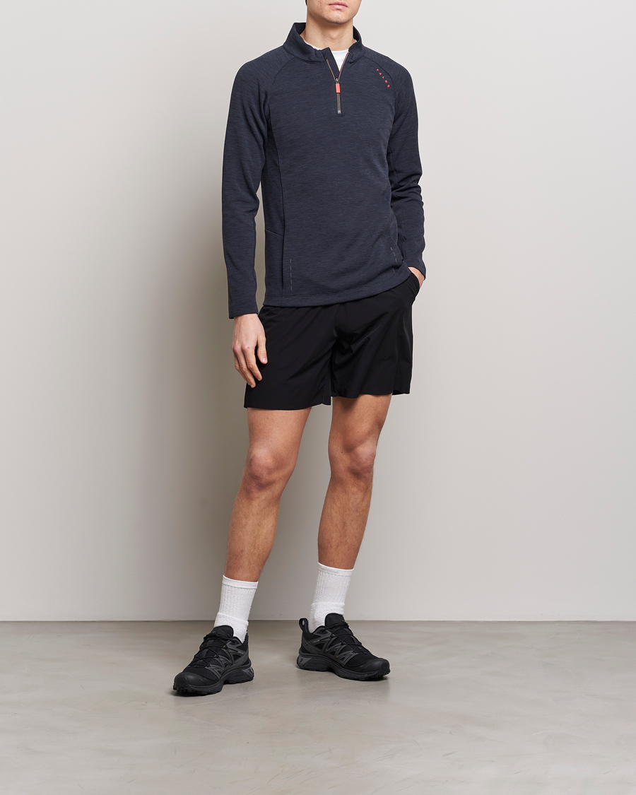 Homme | Pulls Et Tricots | Falke Sport | Falke Core Half Zip Warm Up Shirt Black