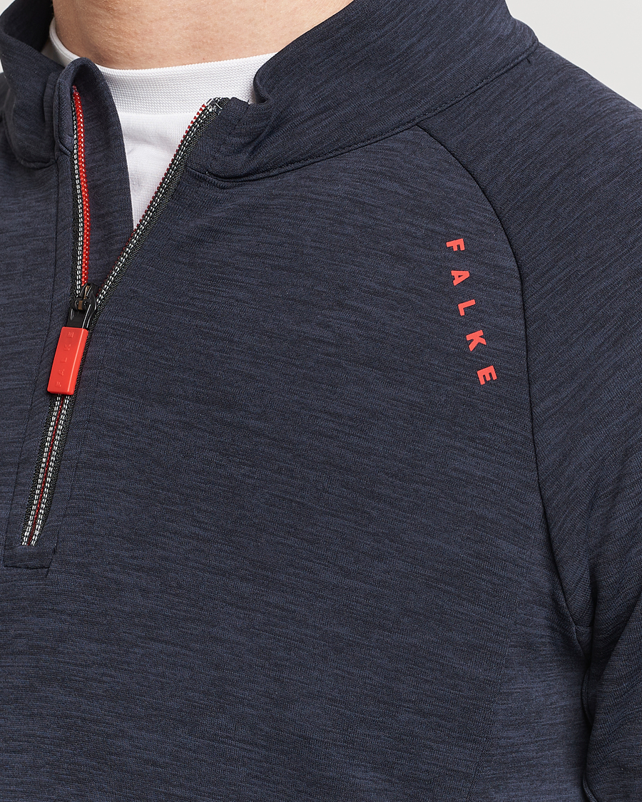 Homme | Pulls Et Tricots | Falke Sport | Falke Core Half Zip Warm Up Shirt Black