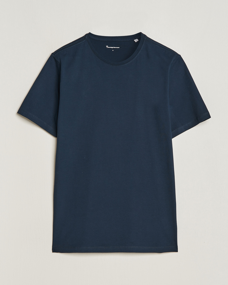 Homme | T-shirts | KnowledgeCotton Apparel | Agnar Basic T-Shirt Total Eclipse