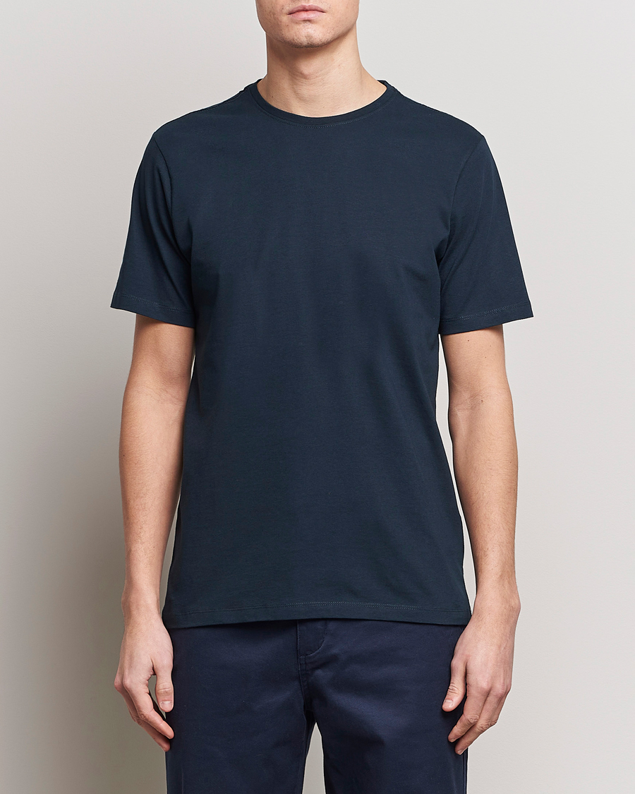 Homme | Vêtements | KnowledgeCotton Apparel | Agnar Basic T-Shirt Total Eclipse