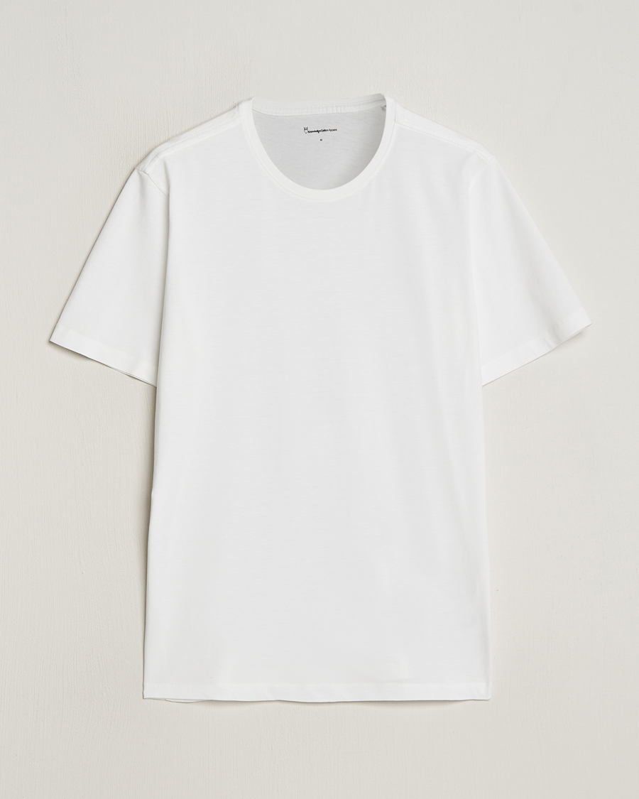 Homme | T-shirts | KnowledgeCotton Apparel | Agnar Basic T-Shirt Bright White