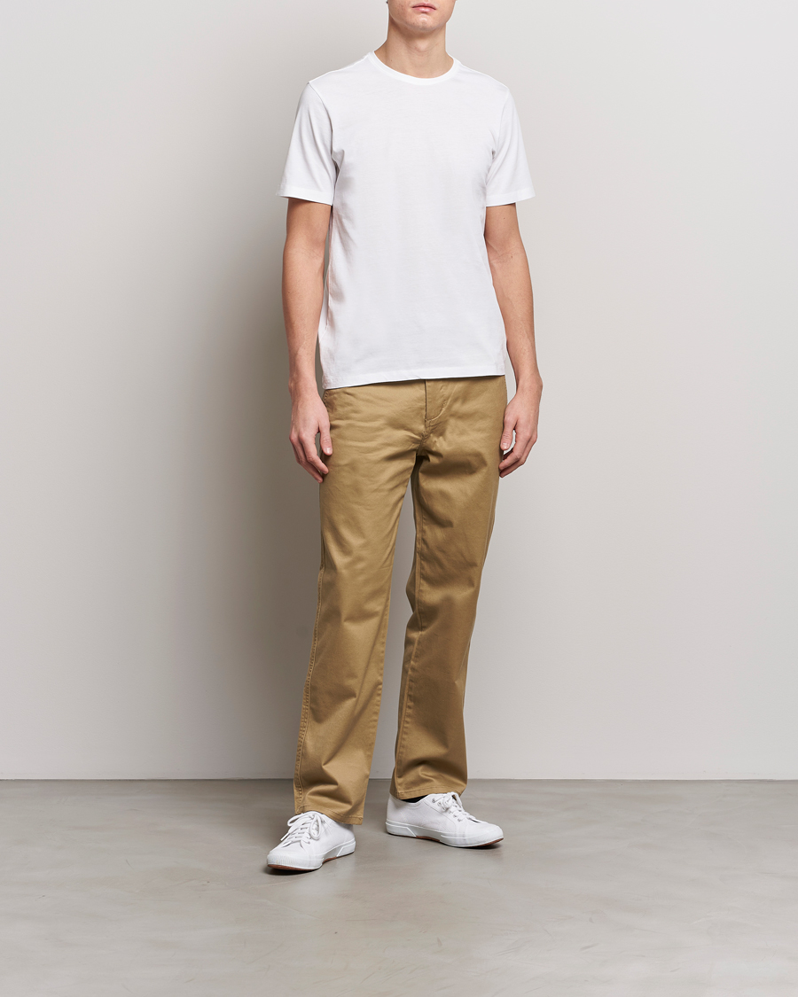 Homme | T-shirts | KnowledgeCotton Apparel | Agnar Basic T-Shirt Bright White