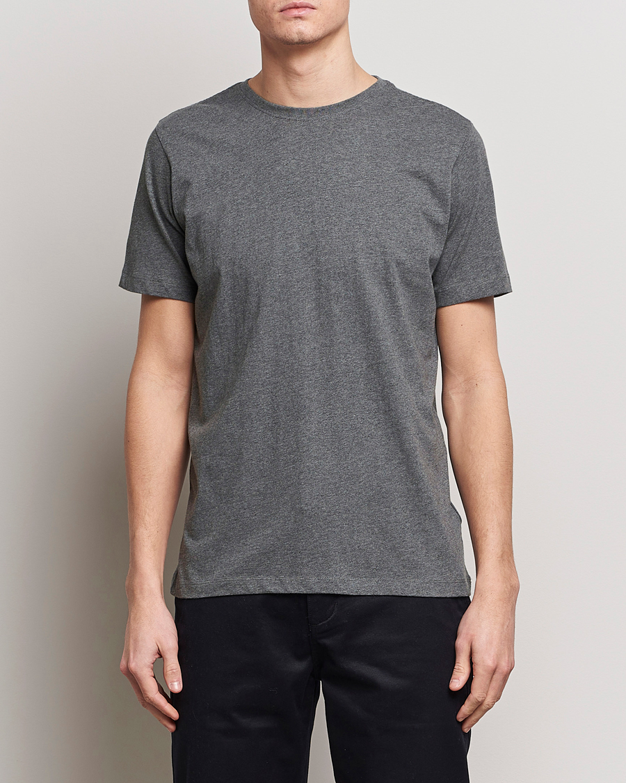 Homme |  | KnowledgeCotton Apparel | Agnar Basic T-Shirt Dark Grey Melange