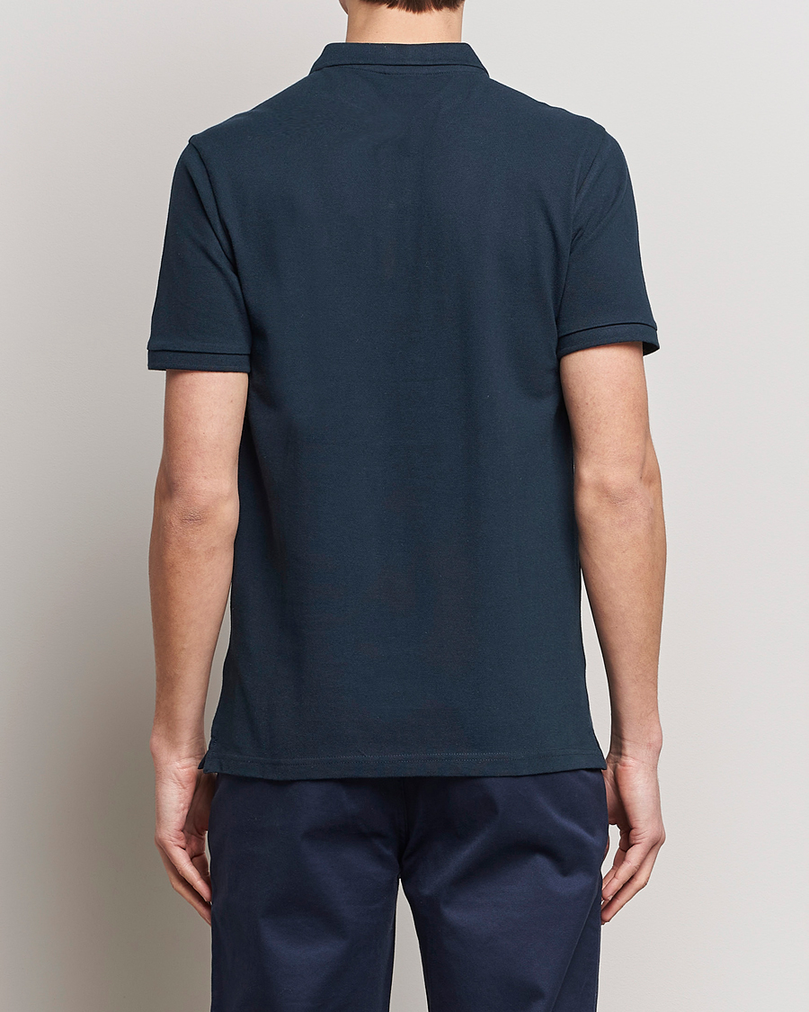 Homme | Polos | KnowledgeCotton Apparel | Toke Badge Polo Total Eclipse