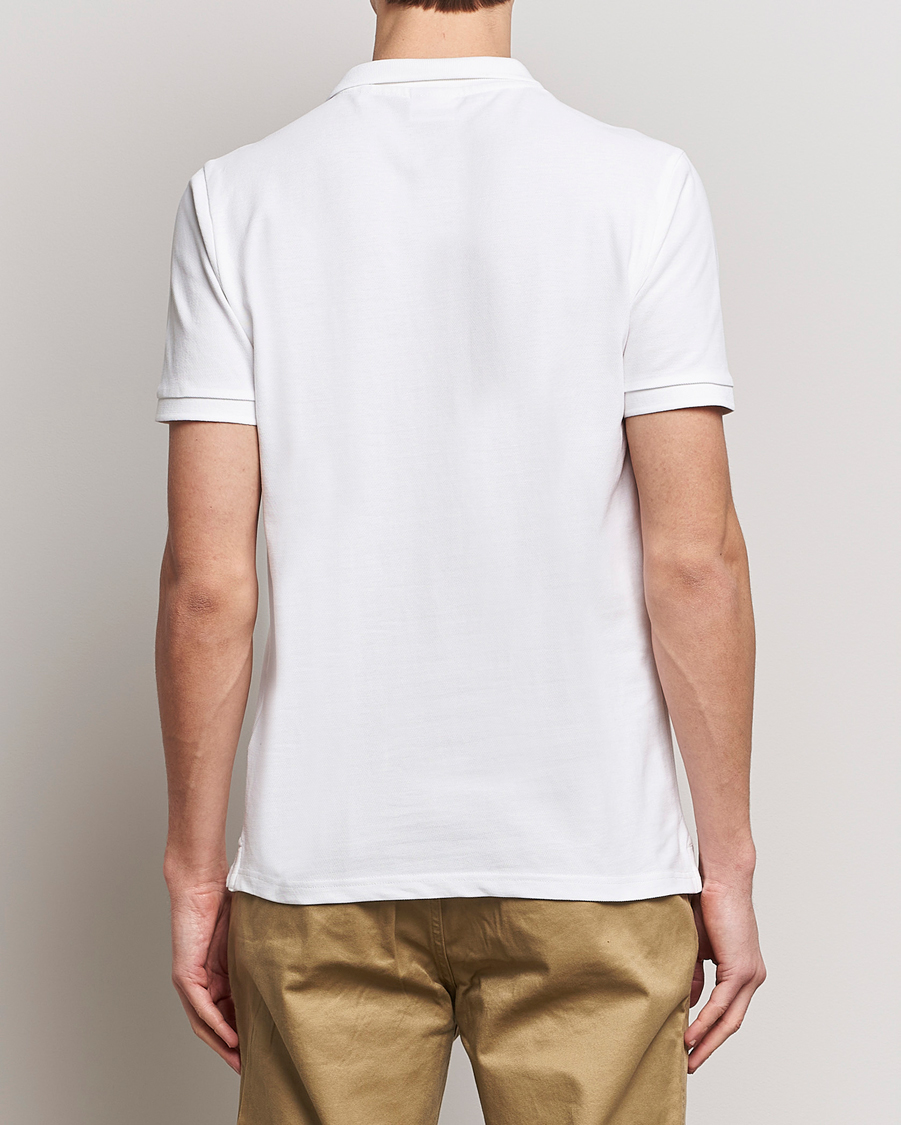 Homme | Polos | KnowledgeCotton Apparel | Toke Badge Polo Bright White