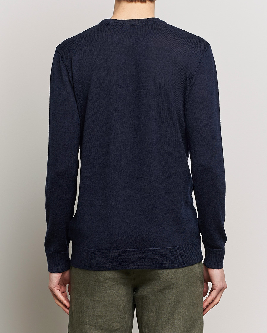 Homme | Pulls Et Tricots | KnowledgeCotton Apparel | Regular Merino Knit Crew Neck Total Eclipse