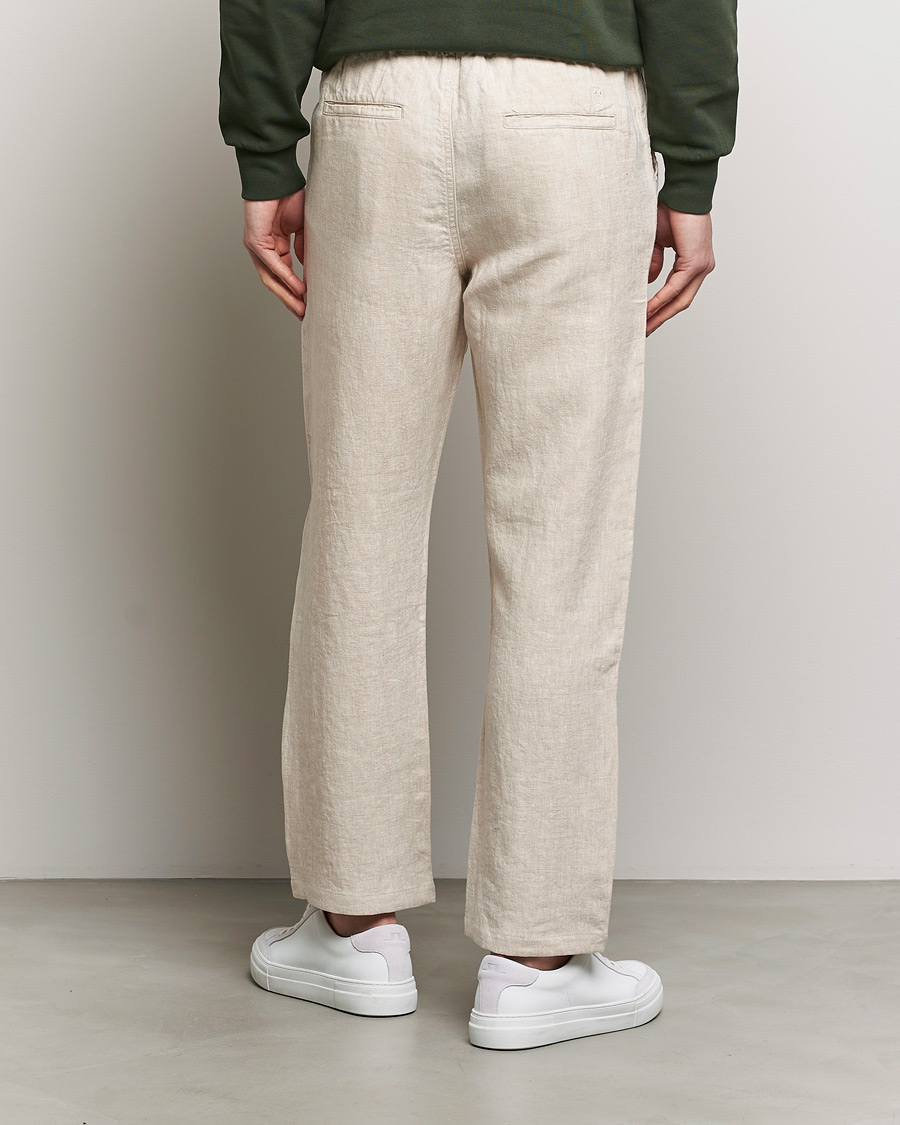 Homme | Pantalons | KnowledgeCotton Apparel | Loose Linen Pants Light Feather Grey