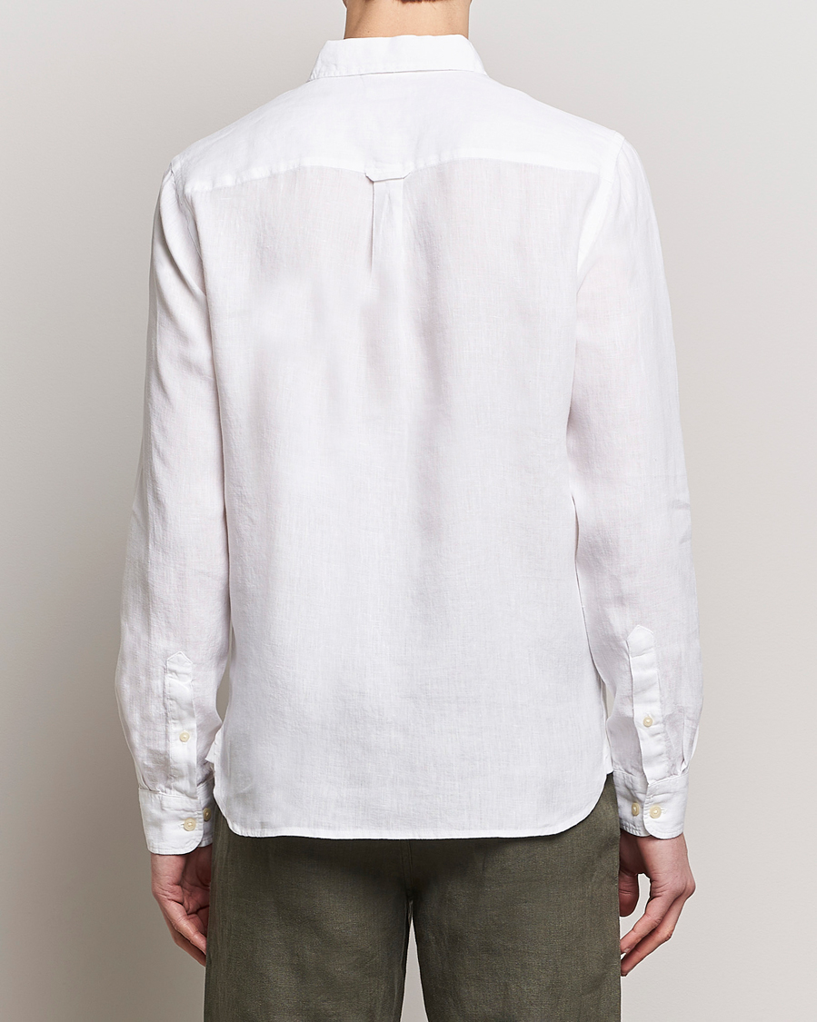 Homme | Chemises | KnowledgeCotton Apparel | Regular Linen Shirt Bright White