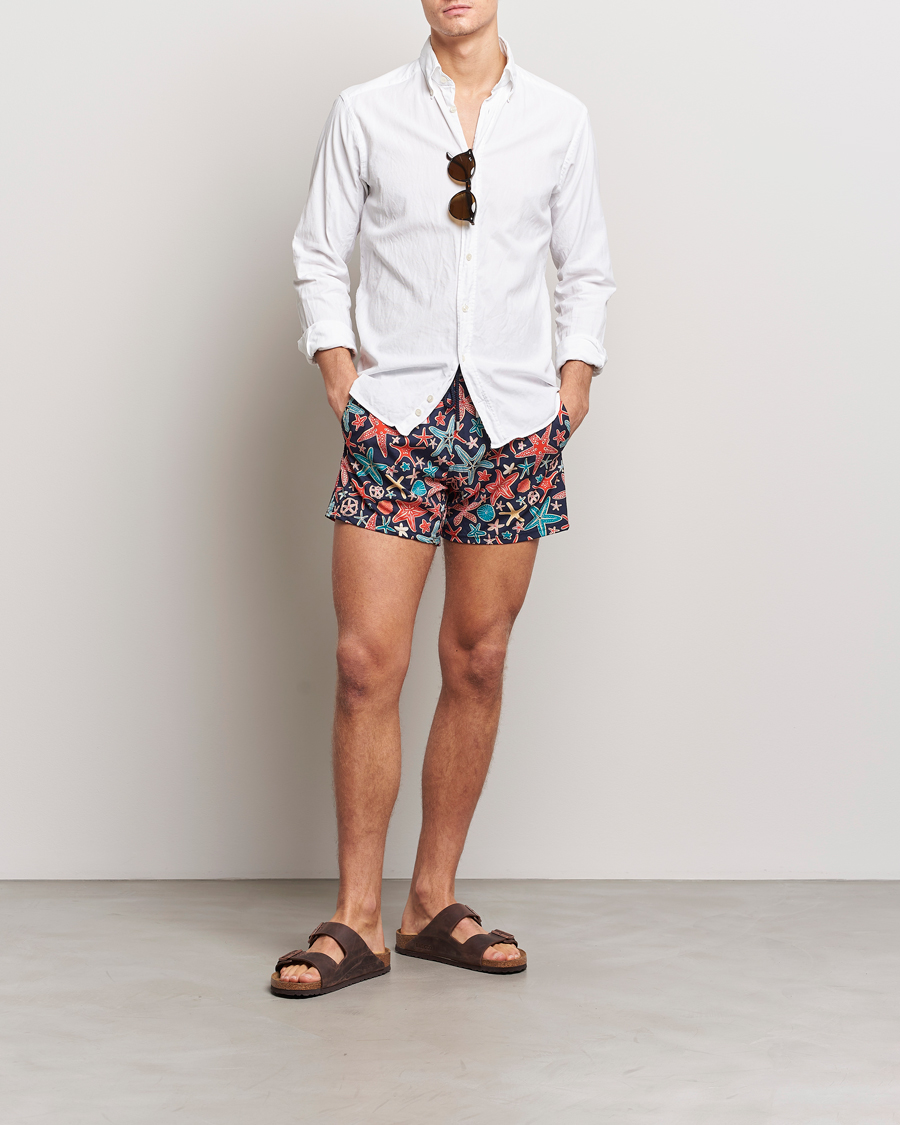 Homme | Maillots De Bain | Vilebrequin | Moorise Holistarfishes Swim Shorts Bleu Marine