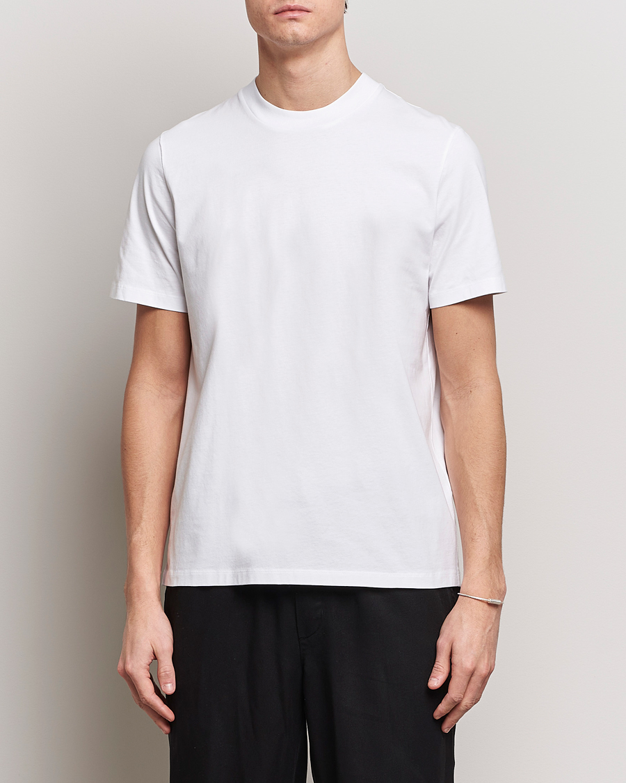Homme | T-Shirts Blancs | Jil Sander | Round Collar Simple T-Shirt White