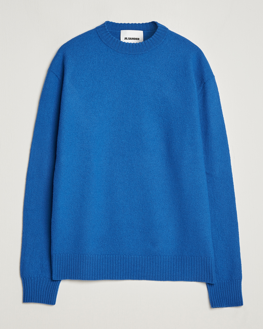 Homme | Pulls Et Tricots | Jil Sander | Lightweight Merino Wool Sweater Space Blue