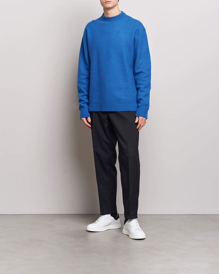 Homme | Pulls Et Tricots | Jil Sander | Lightweight Merino Wool Sweater Space Blue