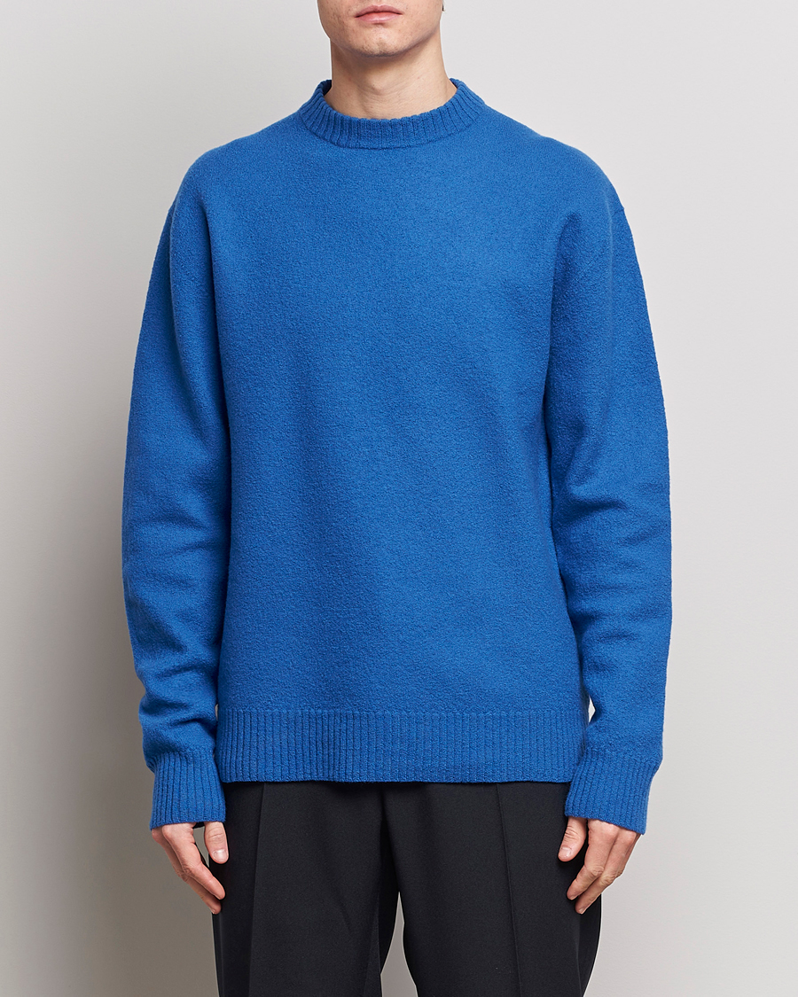 Homme | Pulls Et Tricots | Jil Sander | Lightweight Merino Wool Sweater Space Blue
