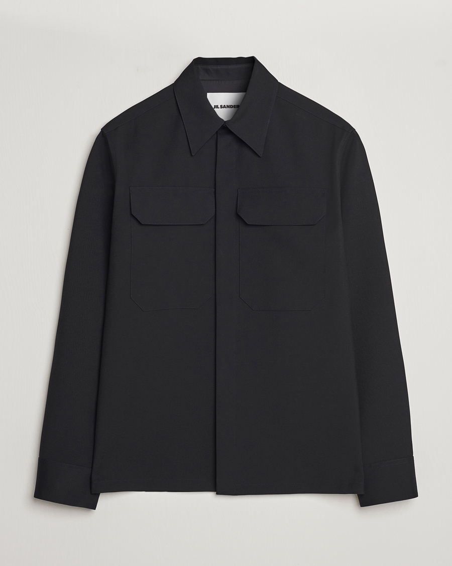 Homme | Chemises | Jil Sander | Double Pocket Overshirt Black