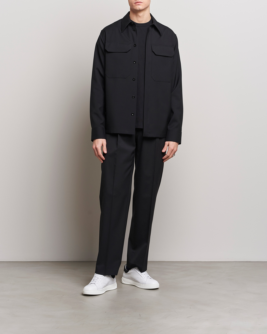 Homme | Chemises | Jil Sander | Double Pocket Overshirt Black