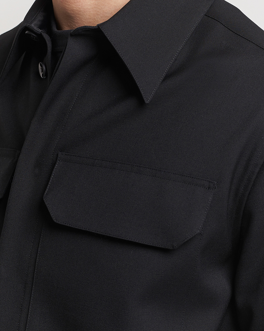 Homme | Chemises | Jil Sander | Double Pocket Overshirt Black