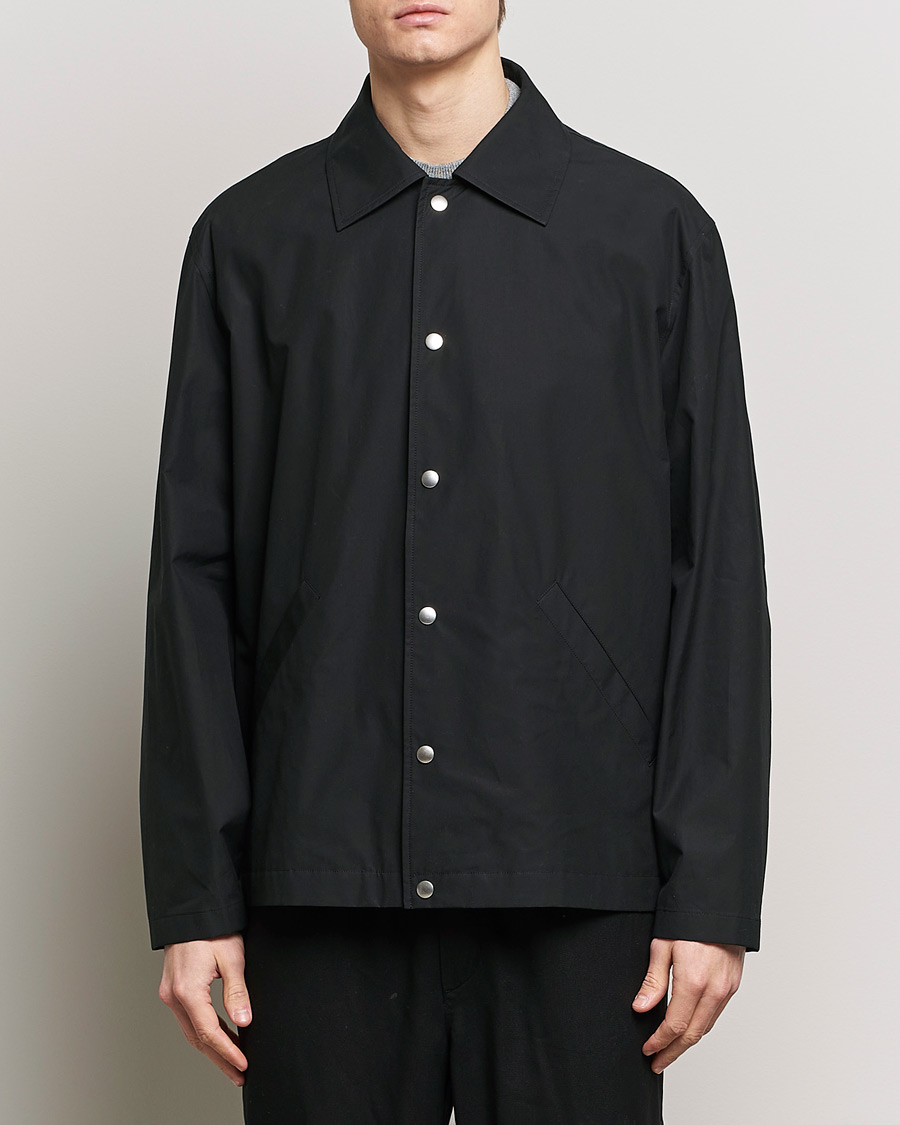 Men | Minimalistic jackets | Jil Sander | Back Printed Coach Jacket Black