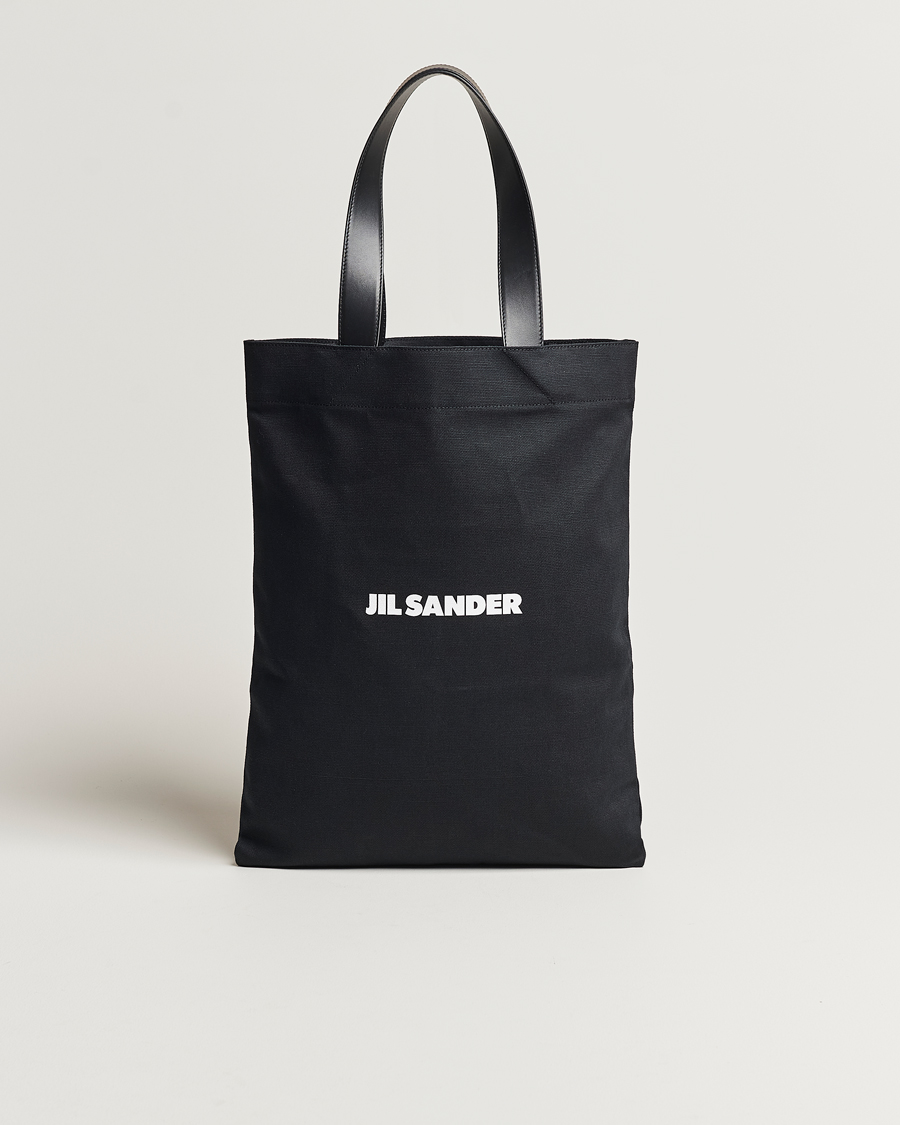 Homme | Jil Sander Canvas Logo Totebag Black | Jil Sander | Canvas Logo Totebag Black