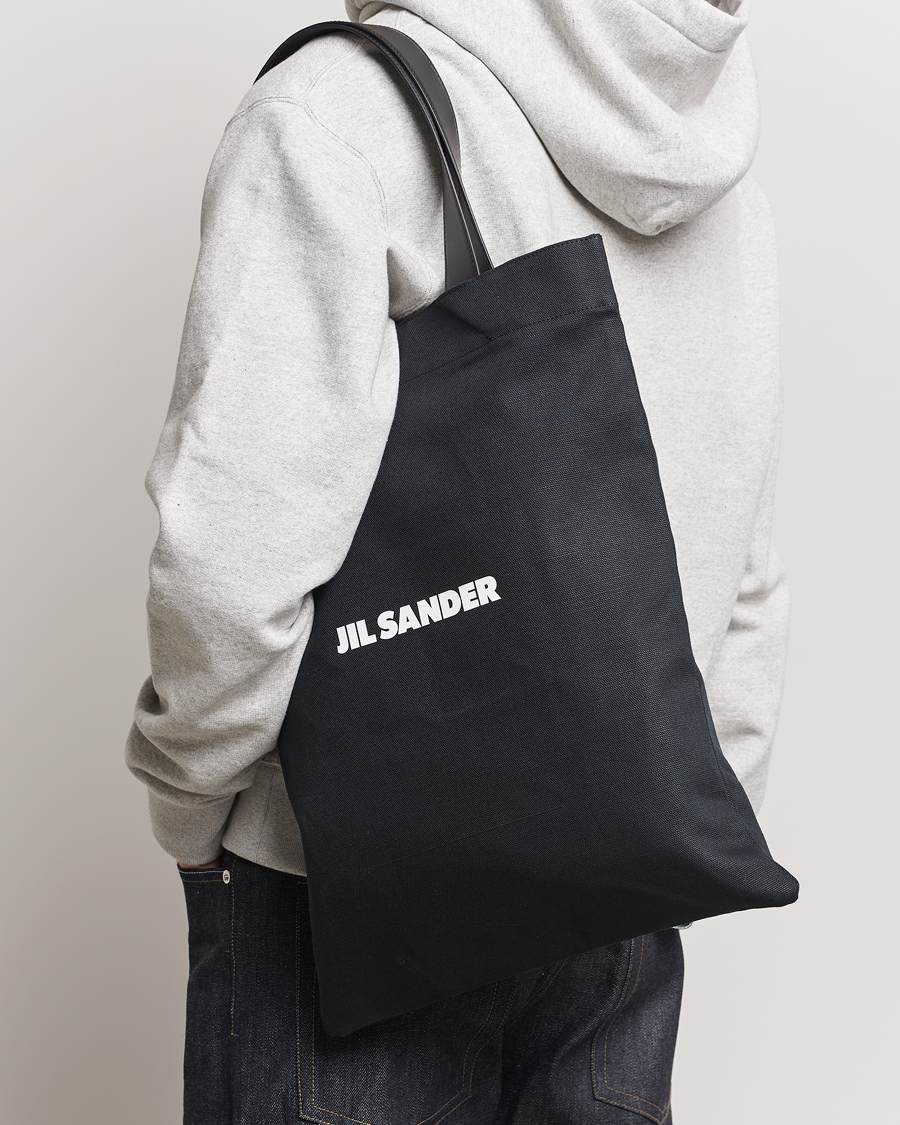 Homme | Tote bags | Jil Sander | Canvas Logo Totebag Black