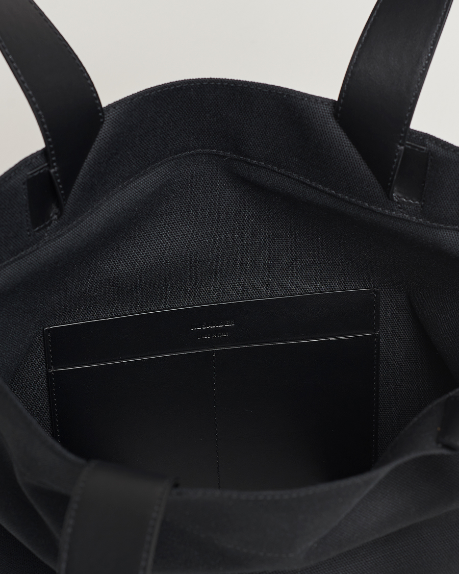 Homme | Jil Sander Canvas Logo Totebag Black | Jil Sander | Canvas Logo Totebag Black