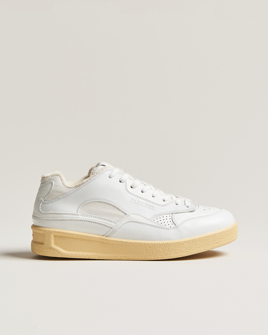 Homme | Jil Sander Low Basket Sneakers White | Jil Sander | Low Basket Sneakers White