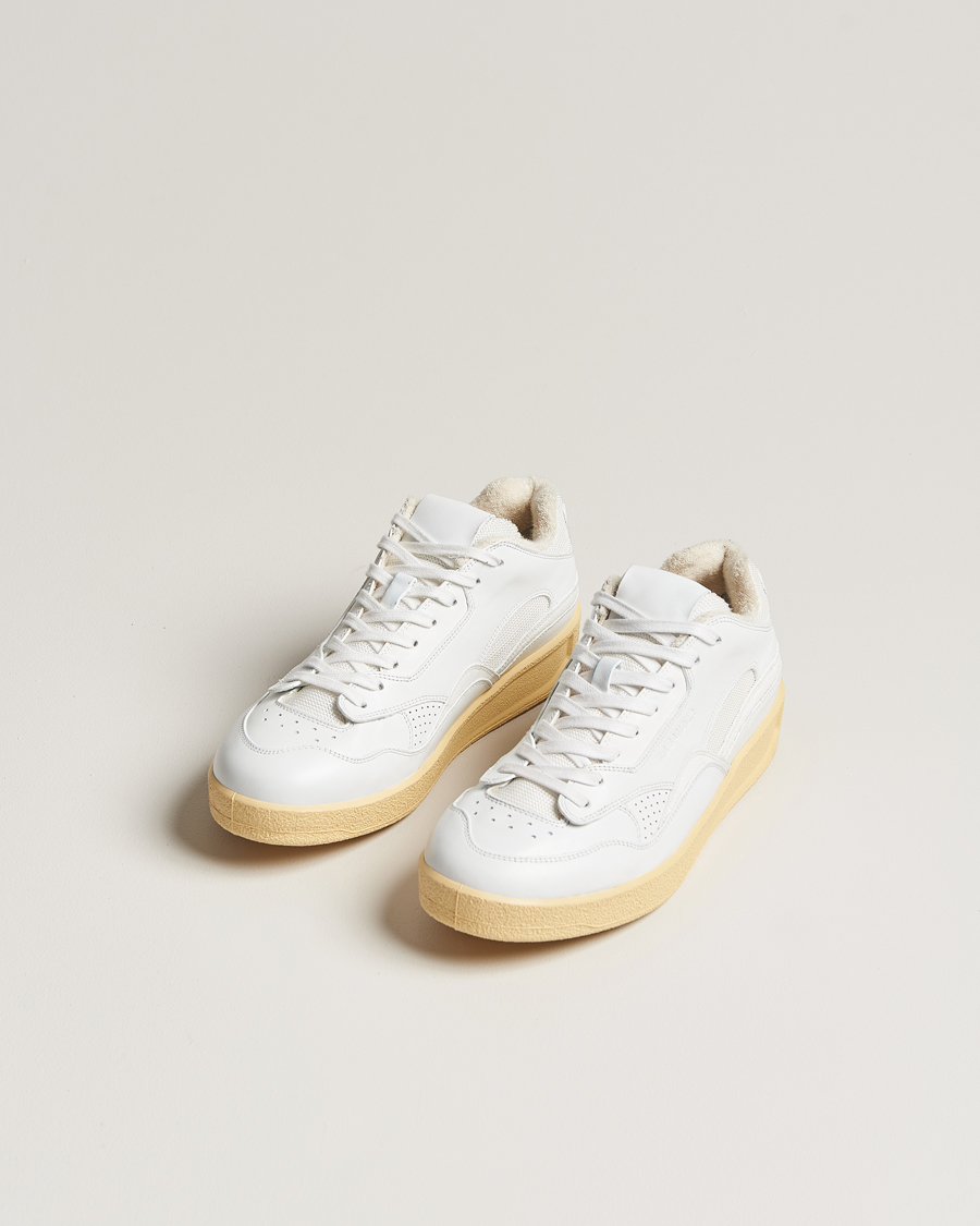 Homme | Jil Sander Low Basket Sneakers White | Jil Sander | Low Basket Sneakers White
