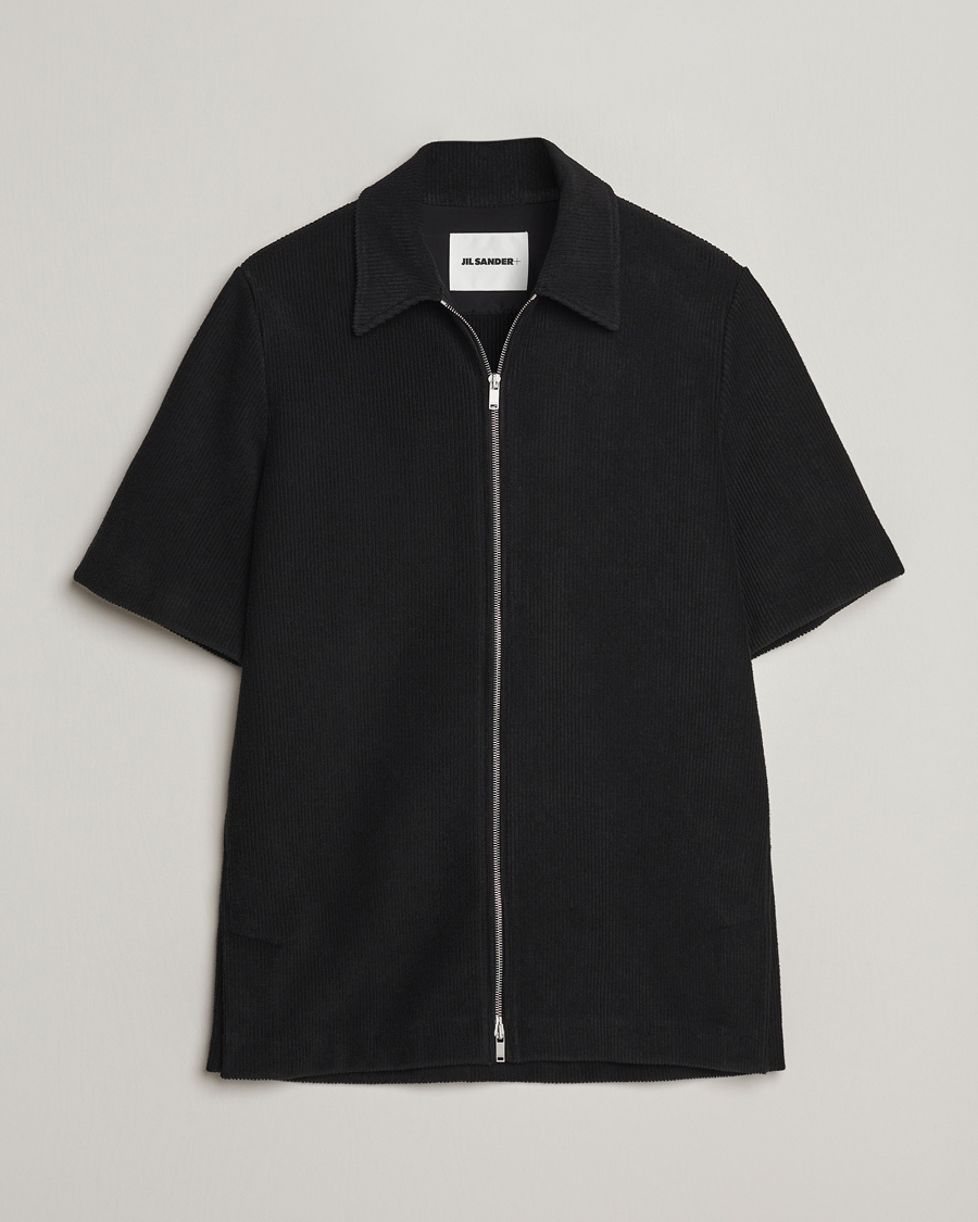 Homme | Chemises | Jil Sander | Full Zip Camp Shirt Black