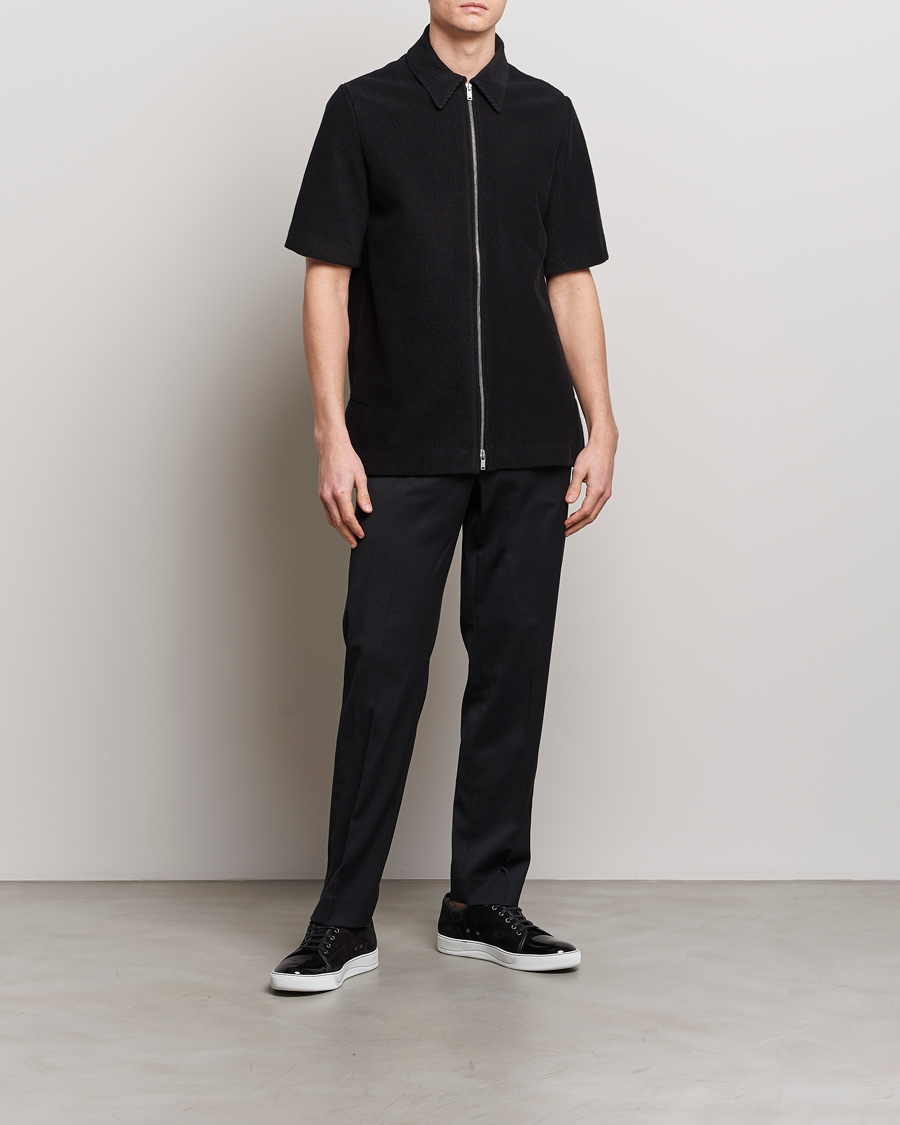 Homme | Chemises | Jil Sander | Full Zip Camp Shirt Black