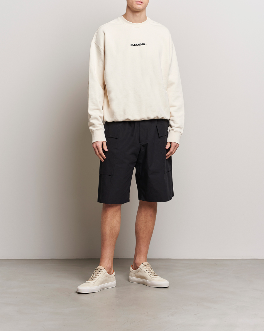 Homme | Shorts | Jil Sander | Relaxed Fit Drawstring Shorts Black