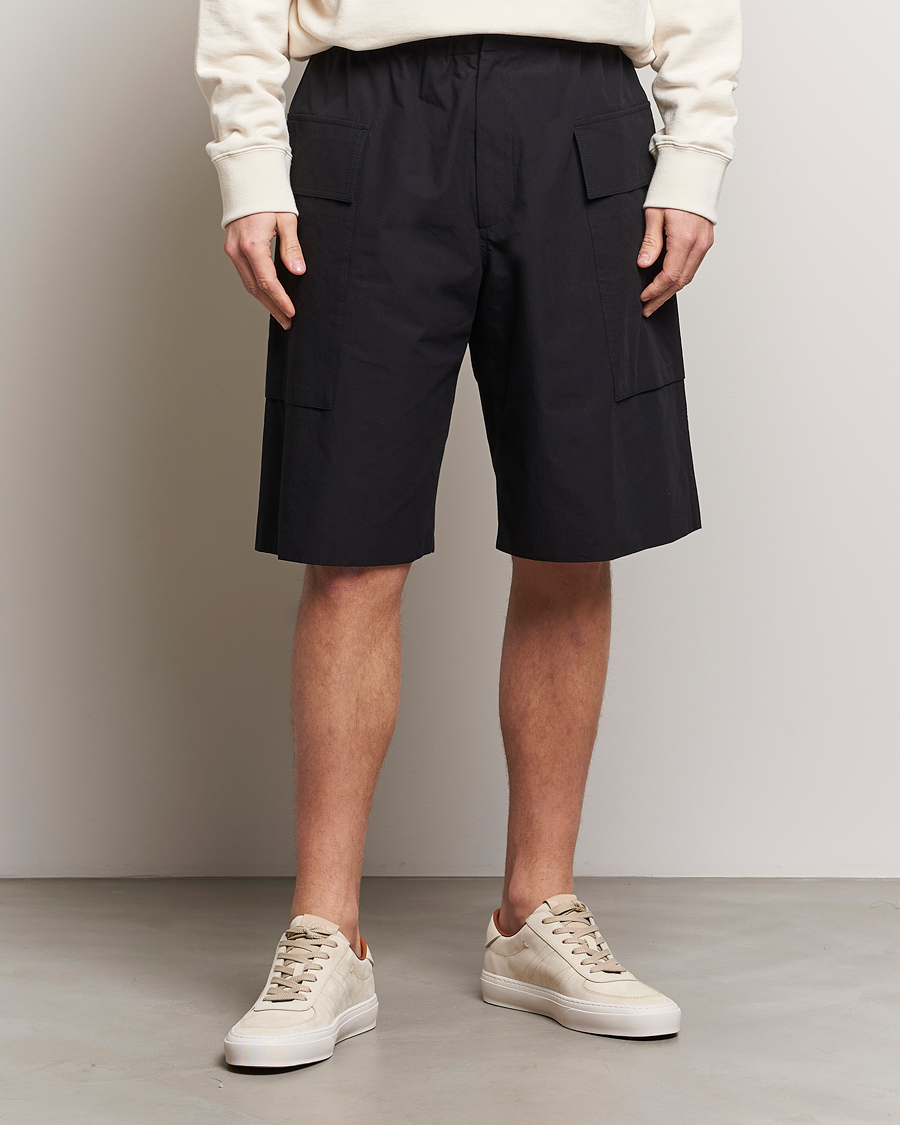 Homme | Shorts Chinos | Jil Sander | Relaxed Fit Drawstring Shorts Black