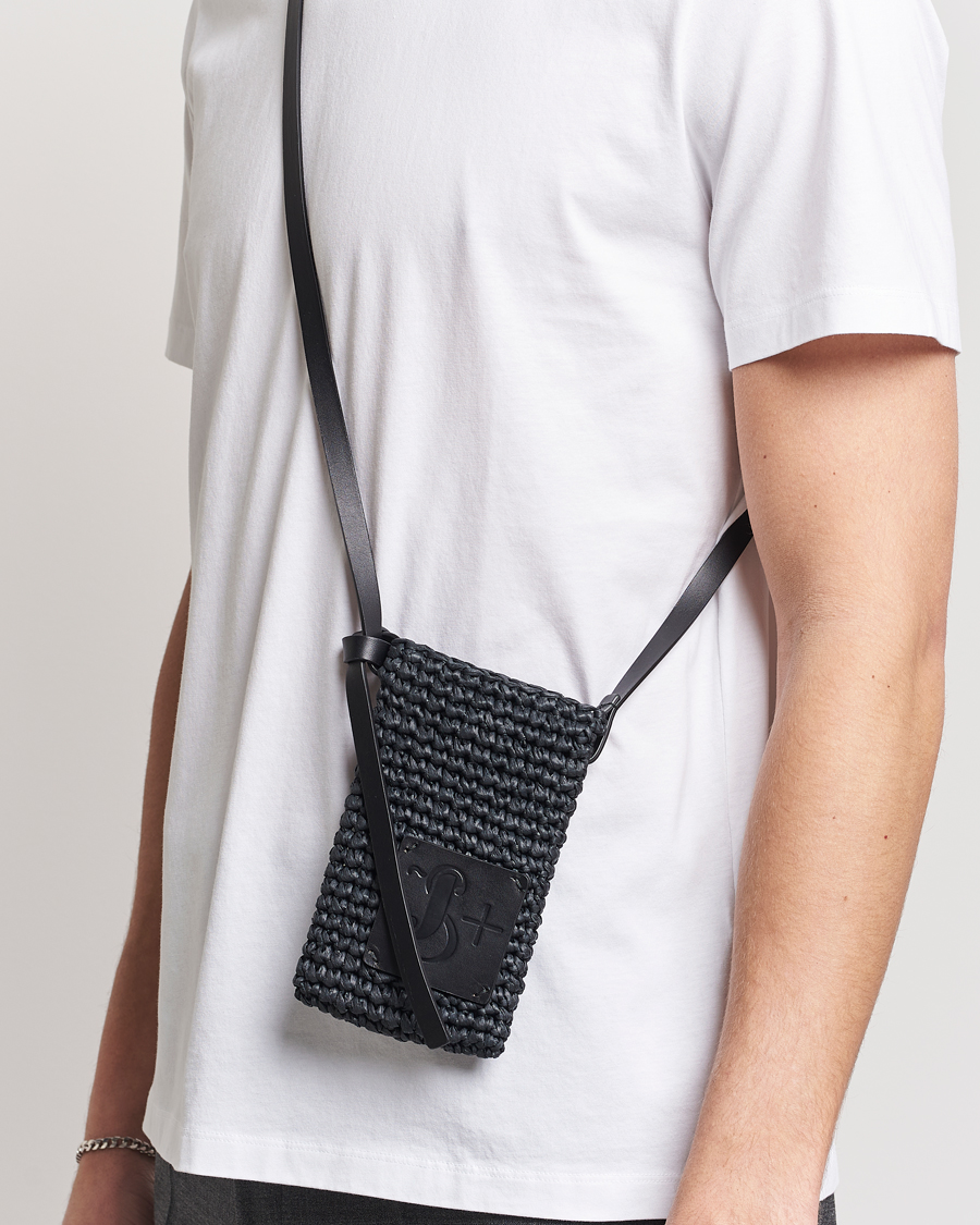 Homme | Jil Sander Crochet Phone Pocket Black | Jil Sander | Crochet Phone Pocket Black