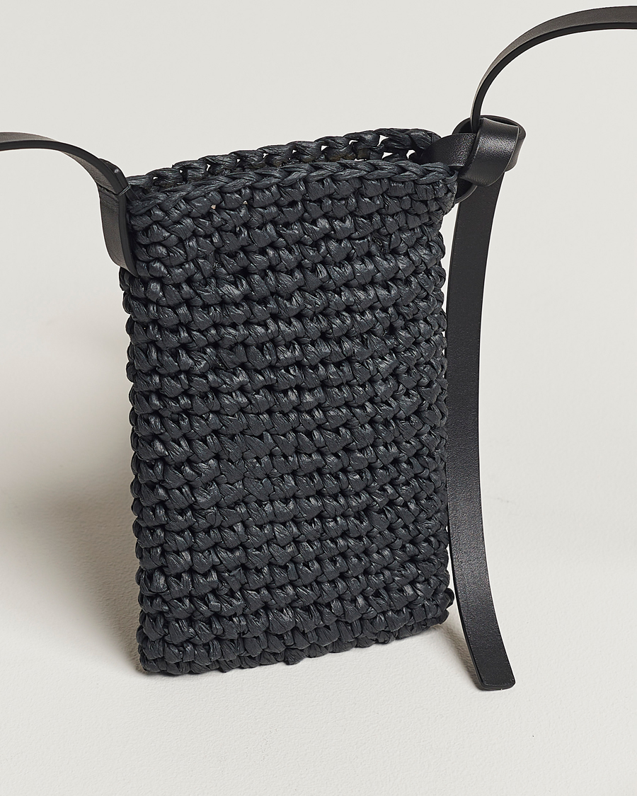 Homme | Jil Sander Crochet Phone Pocket Black | Jil Sander | Crochet Phone Pocket Black