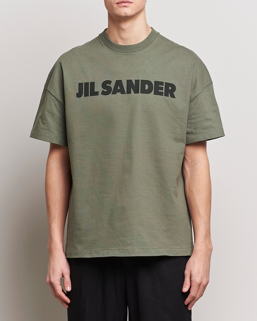 Homme |  | Jil Sander | Printed Logo T-Shirt Thyme Green