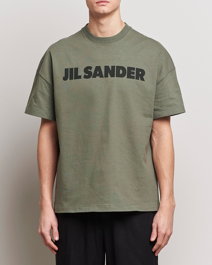 Homme | T-shirts | Jil Sander | Printed Logo T-Shirt Thyme Green