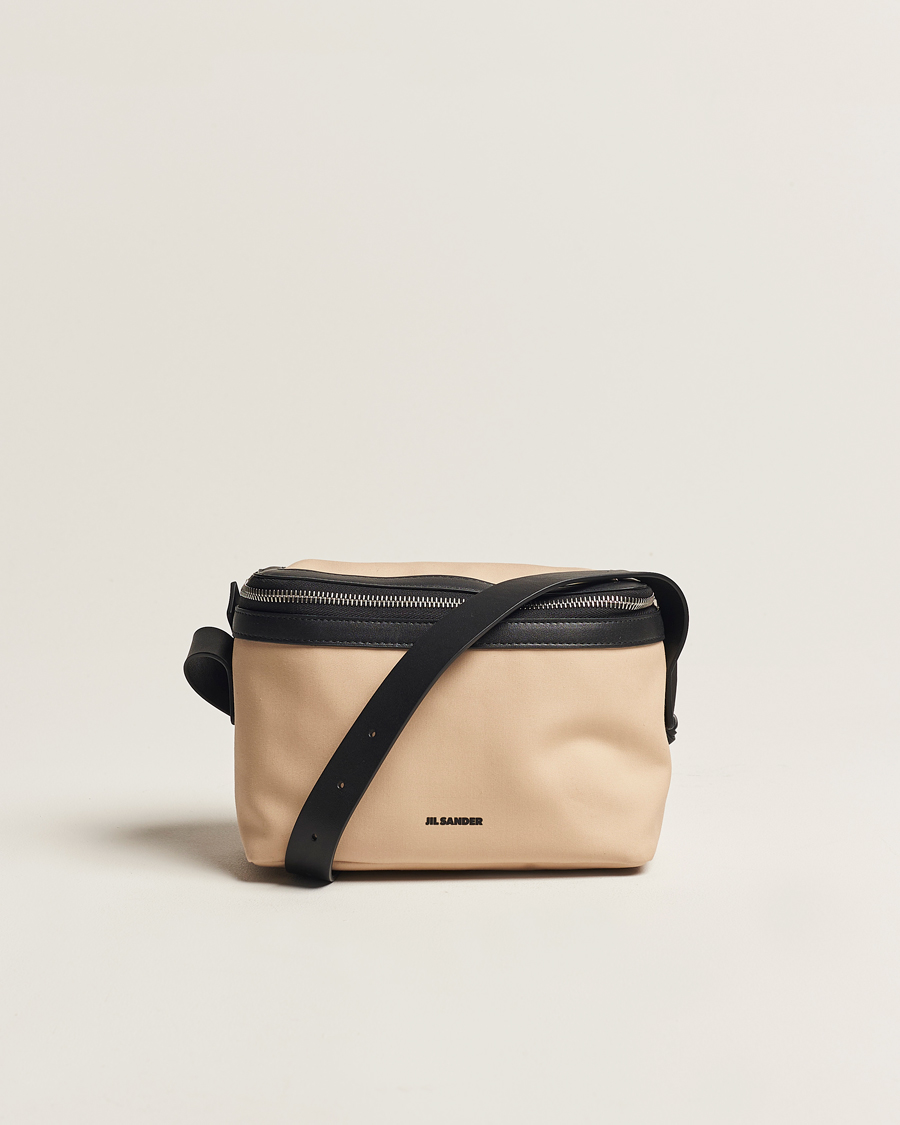 Homme | Jil Sander Cotton/Nappa Cross Body Bag Dark Sand | Jil Sander | Cotton/Nappa Cross Body Bag Dark Sand