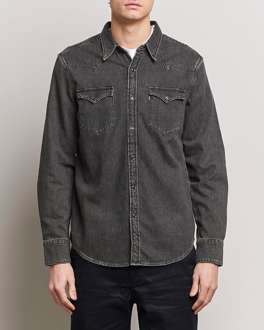 Homme | American Heritage | Levi's | Barstow Western Standard Shirt Black Washed