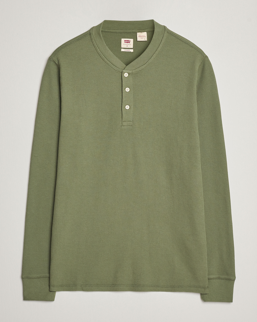 Homme | Pulls Et Tricots | Levi's | Thermal Henley Bluish Olive
